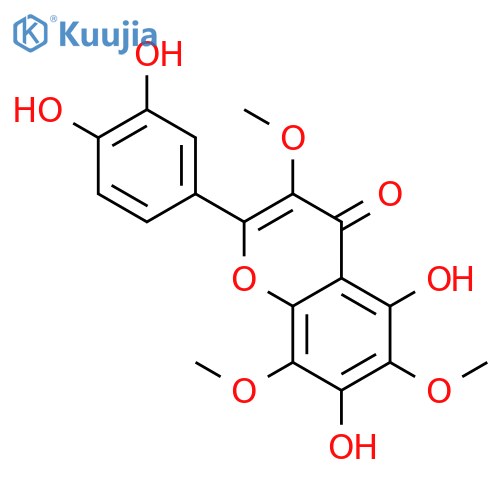 2-(3,4-dihydroxyphenyl)-5,7-dihydroxy-3,6,8-trimethoxy-4H-chromen-4-one structure