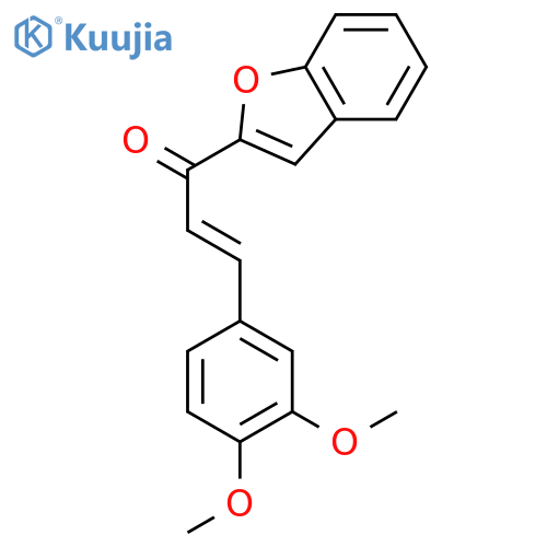 2-Propen-1-one, 1-(benzofuranyl)-3-(3,4-dimethoxyphenyl)- structure