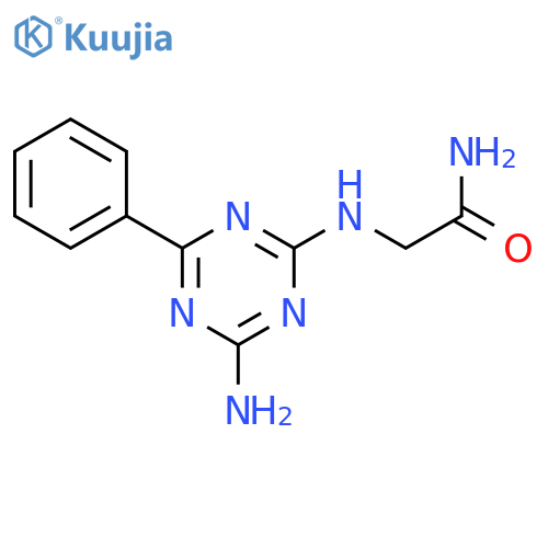 Acetamide, 2-[(4-amino-6-phenyl-1,3,5-triazin-2-yl)amino]- structure