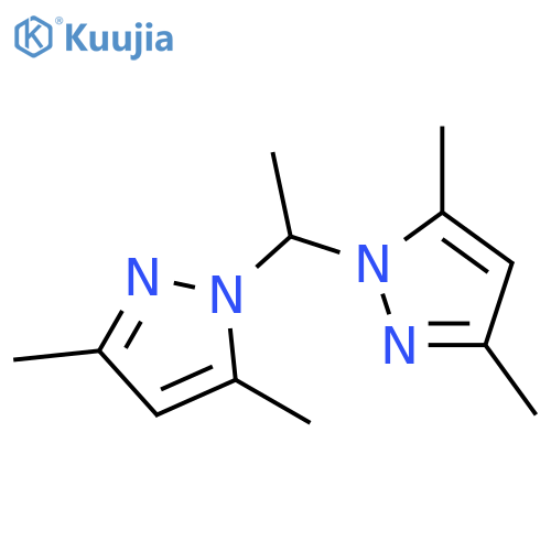 1H-Pyrazole, 1,1'-ethylidenebis[3,5-dimethyl- structure