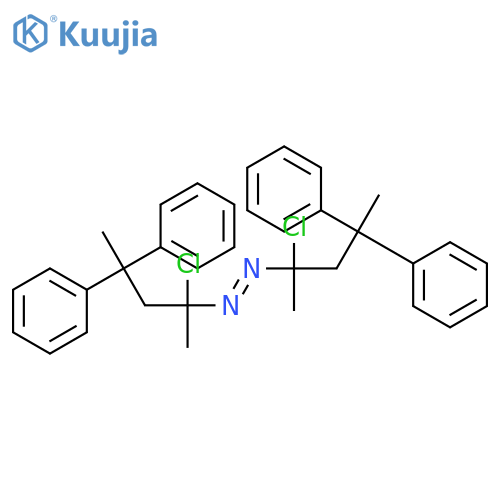 Diazene, bis(1-chloro-1-methyl-3,3-diphenylbutyl)- structure