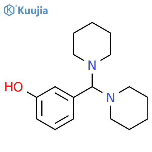 Phenol, 3-(di-1-piperidinylmethyl)- structure
