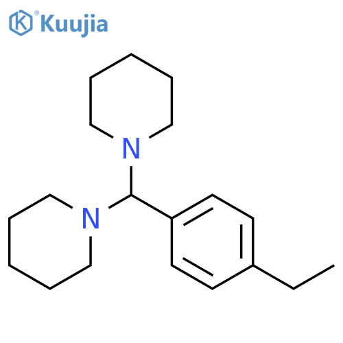 Piperidine, 1,1'-[(4-ethylphenyl)methylene]bis- structure