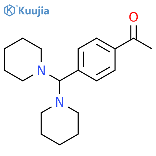 Ethanone, 1-[4-(di-1-piperidinylmethyl)phenyl]- structure