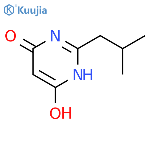 4(1H)-Pyrimidinone, 6-hydroxy-2-(2-methylpropyl)- structure