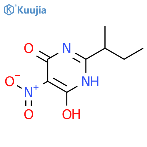 4(1H)-Pyrimidinone, 6-hydroxy-2-(1-methylpropyl)-5-nitro- structure