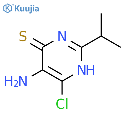 4(1H)-Pyrimidinethione, 5-amino-6-chloro-2-(1-methylethyl)- structure