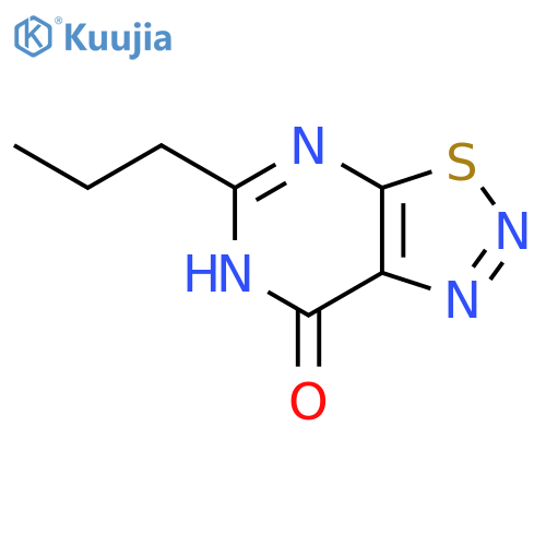 [1,2,3]Thiadiazolo[5,4-d]pyrimidin-7(6H)-one, 5-propyl- structure