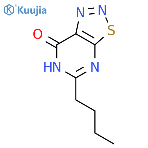 [1,2,3]Thiadiazolo[5,4-d]pyrimidin-7(6H)-one, 5-butyl- structure