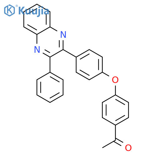 Ethanone, 1-[4-[4-(3-phenyl-2-quinoxalinyl)phenoxy]phenyl]- structure