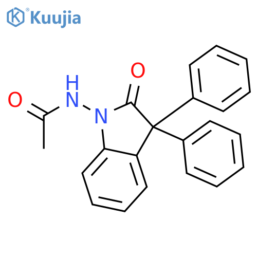 Acetamide, N-(2,3-dihydro-2-oxo-3,3-diphenyl-1H-indol-1-yl)- structure