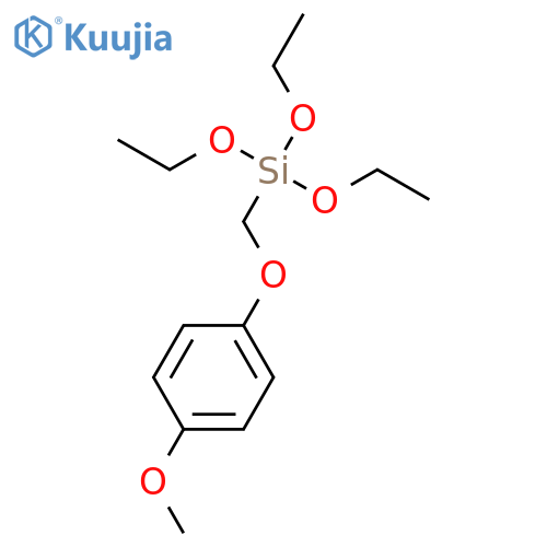 Silane, triethoxy[(4-methoxyphenoxy)methyl]- structure