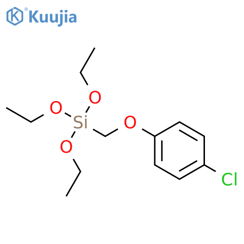 Silane, [(4-chlorophenoxy)methyl]triethoxy- structure
