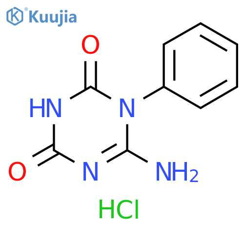 1,3,5-Triazine-2,4(1H,3H)-dione, 6-amino-1-phenyl-, hydrochloride (1:1) structure