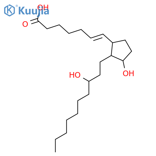 6-Heptenoic acid, 7-[3-hydroxy-2-(3-hydroxydecyl)cyclopentyl]- structure