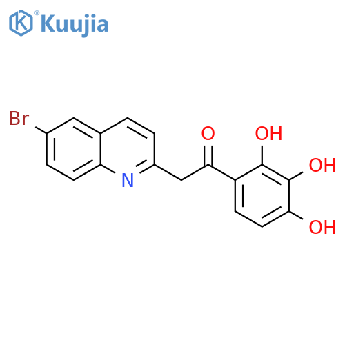 Ethanone, 2-(6-bromoquinolinyl)-1-(2,3,4-trihydroxyphenyl)- structure