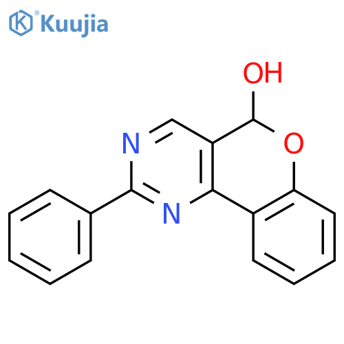5H-[1]Benzopyrano[4,3-d]pyrimidin-5-ol, 2-phenyl- structure