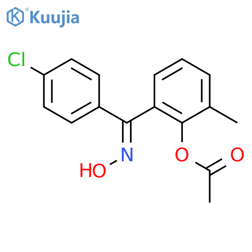 Methanone, [2-(acetyloxy)-3-methylphenyl](4-chlorophenyl)-, 1-oxime structure