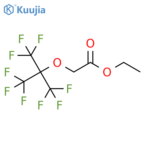Acetic acid, [2,2,2-trifluoro-1,1-bis(trifluoromethyl)ethoxy]-, ethyl ester structure