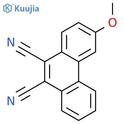 9,10-Phenanthrenedicarbonitrile, 3-methoxy- structure