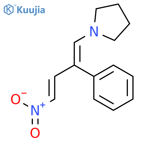 Pyrrolidine, 1-(4-nitro-2-phenyl-1,3-butadienyl)- structure