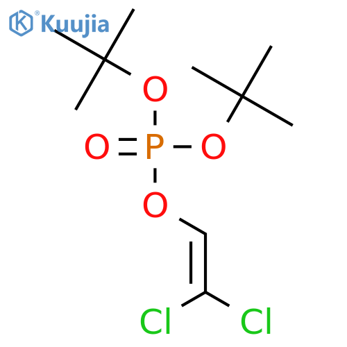 Phosphoric acid, 2,2-dichloroethenyl bis(1,1-dimethylethyl) ester structure