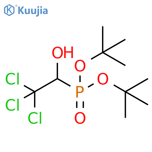 Phosphonic acid, (2,2,2-trichloro-1-hydroxyethyl)-, bis(1,1-dimethylethyl) ester (9CI) structure