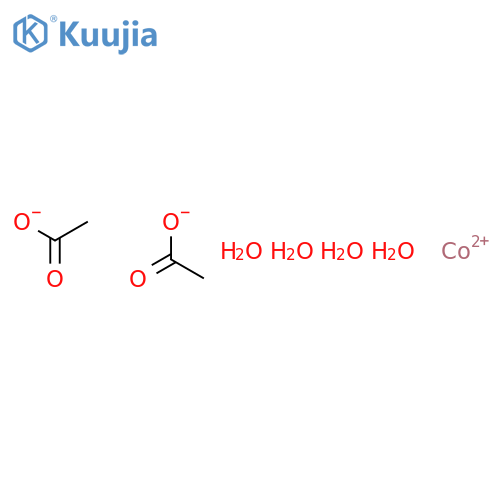 Cobalt(II) acetate tetrahydrate structure