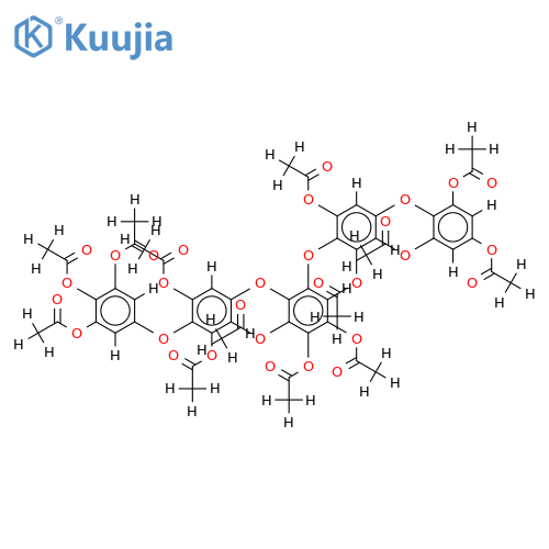 Pentafuhaloltridecaacetat structure