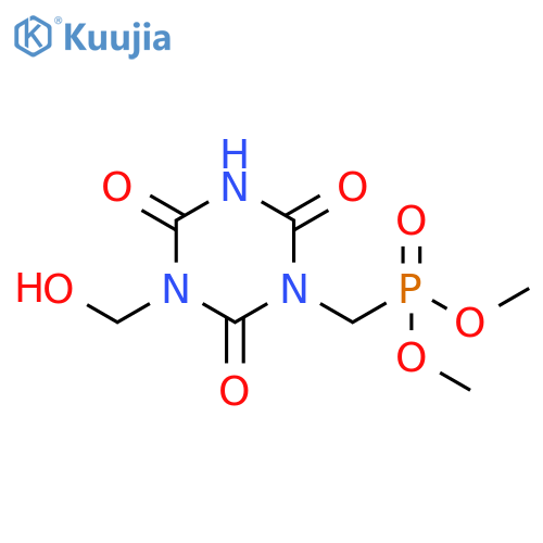 Phosphonic acid, [[tetrahydro-3-(hydroxymethyl)-2,4,6-trioxo-1,3,5-triazin-1(2H)-yl]methyl]-, dimethyl ester (9CI) structure