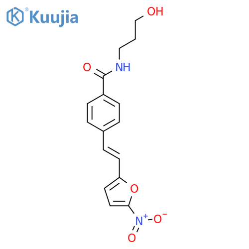 Benzamide, N-(3-hydroxypropyl)-4-[2-(5-nitro-2-furanyl)ethenyl]- structure