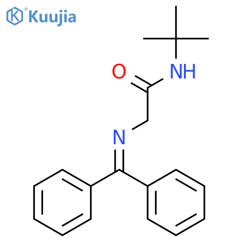 ACETAMIDE, N-(1,1-DIMETHYLETHYL)-2-[(DIPHENYLMETHYLENE)AMINO]- structure