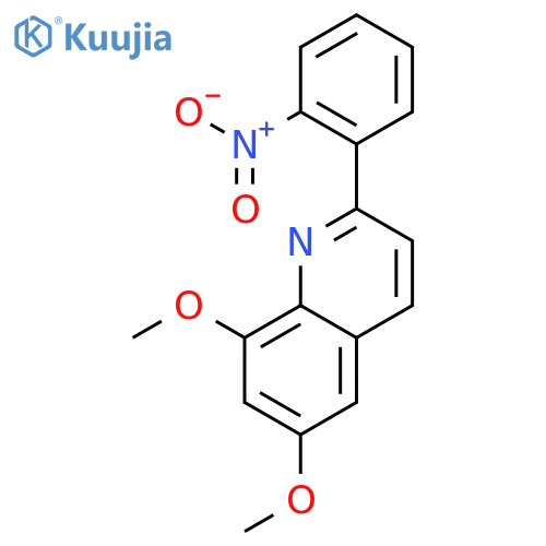 6,8-dimethoxy-2-(2-nitrophenyl)quinoline structure