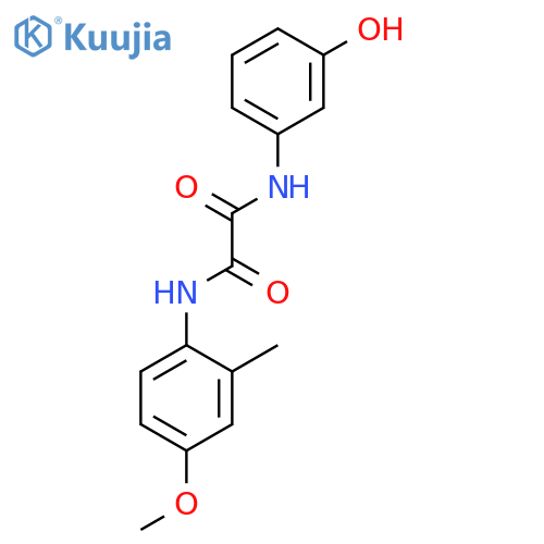 ETHANEDIAMIDE, N-(3-HYDROXYPHENYL)-N'-(4-METHOXY-2-METHYLPHENYL)- structure