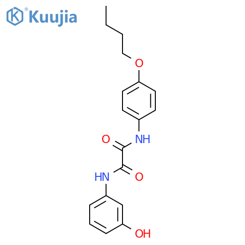 Ethanediamide, N-(4-butoxyphenyl)-N'-(3-hydroxyphenyl)- structure