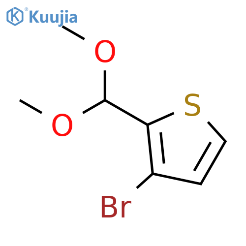 Thiophene, 3-bromo-2-(dimethoxymethyl)- structure