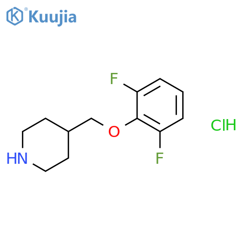Piperidine, 4-[(2,6-difluorophenoxy)methyl]-, hydrochloride structure