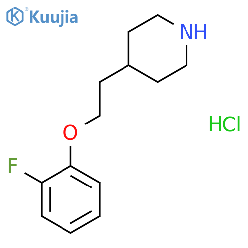 4-2-(2-Fluorophenoxy)ethylpiperidinehydrochloride structure