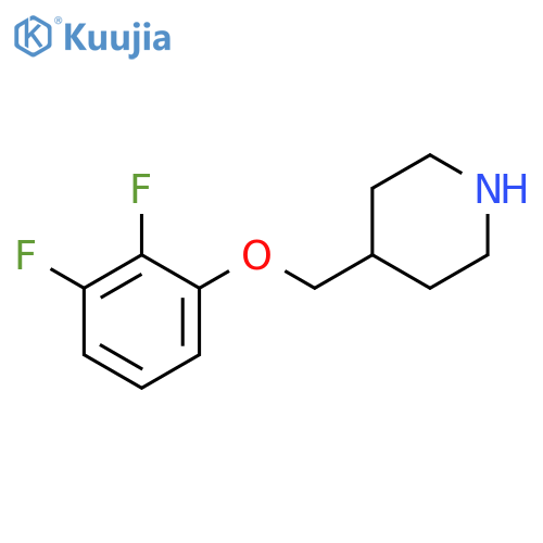 Piperidine, 4-[(2,3-difluorophenoxy)methyl]- structure