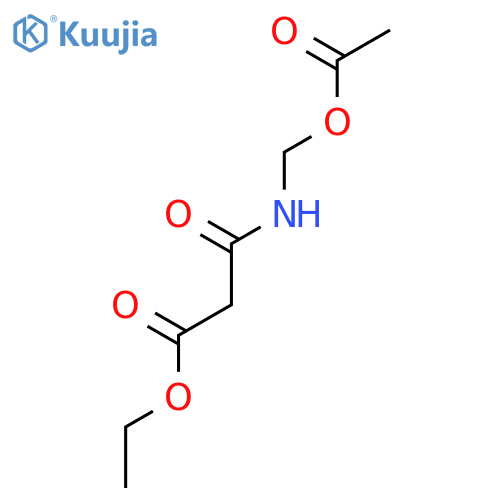 Propanoic acid, 3-[(acetyloxy)methylamino]-3-oxo-, ethyl ester structure