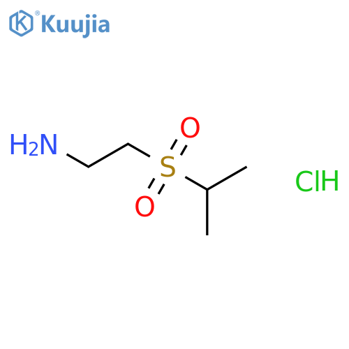 2-(2-aminoethanesulfonyl)propane hydrochloride structure