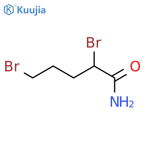 Pentanamide, 2,5-dibromo- structure
