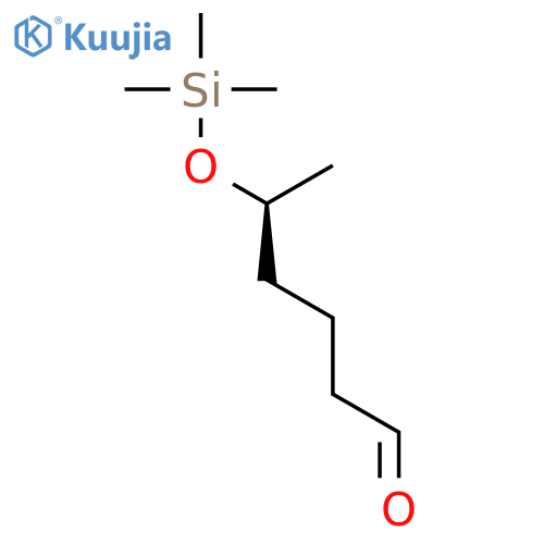 Hexanal, 5-[(trimethylsilyl)oxy]-, (5S)- structure