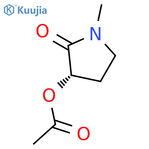 2-Pyrrolidinone,3-(acetyloxy)-1-methyl-,(3S)-(9CI) structure