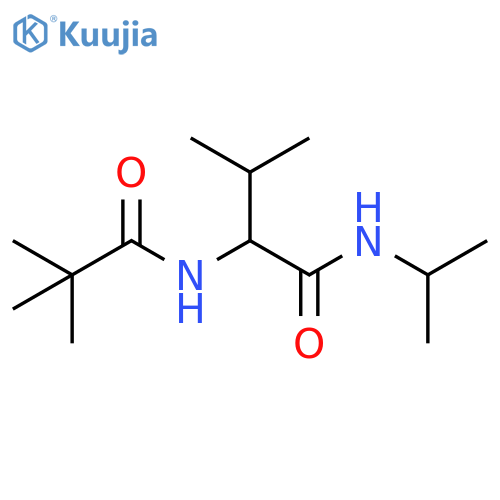 Butanamide,2-[(2,2-dimethyl-1-oxopropyl)amino]-3-methyl-N-(1-methylethyl)- structure