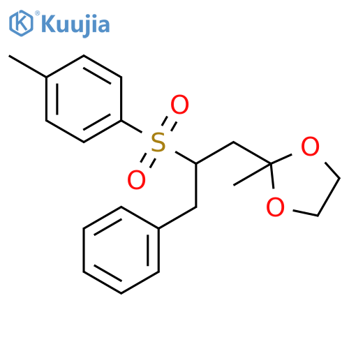 1,3-Dioxolane, 2-methyl-2-[2-[(4-methylphenyl)sulfonyl]-3-phenylpropyl]- structure