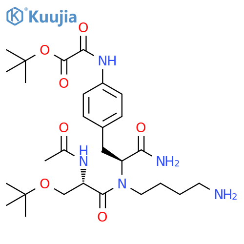 L-Phenylalaninamide,N-acetyl-O-(1,1-dimethylethyl)-L-seryl-N-(4-aminobutyl)-4-[[(1,1-dimethylethoxy)oxoacetyl]amino]- structure