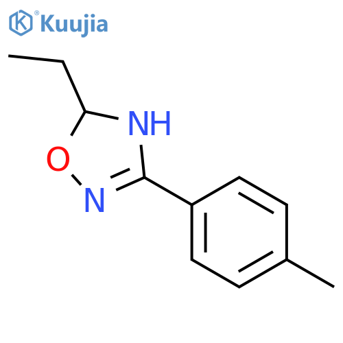 1,2,4-Oxadiazole, 5-ethyl-4,5-dihydro-3-(4-methylphenyl)- structure