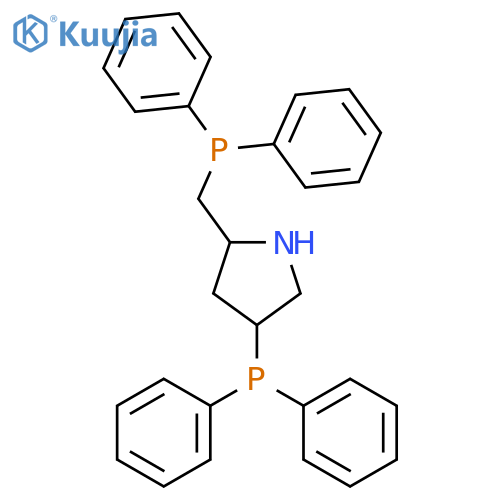 (2S,4S)-4-Diphenylphosphino 2-diphenylphosphinomethylpyrrolidine structure