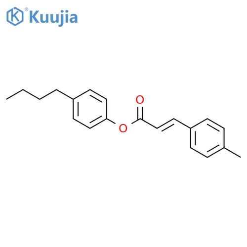 2-Propenoic acid, 3-(4-methylphenyl)-, 4-butylphenyl ester structure